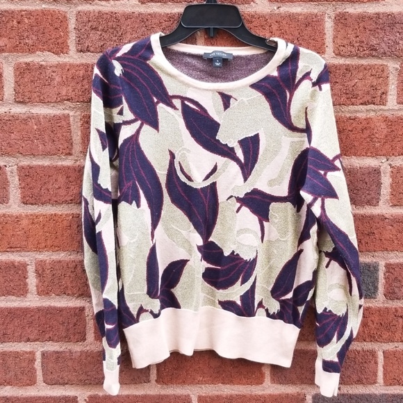 Ann Taylor Sweaters - VGUC Ann Taylor Metallic Leopard Sweater VGUC